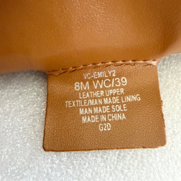 New VINCE CAMUTO Emily Knee High Boots Women's SIZE 8 WIDE CALF Golden Walnut - Picture 8 of 11